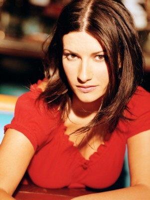 Laura Pausini poster with hanger
