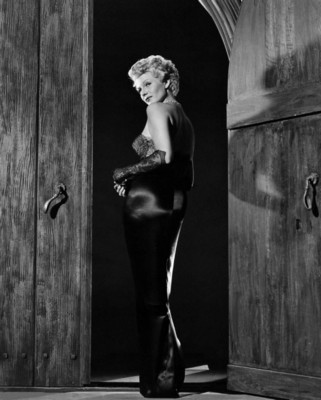 Rita Hayworth poster with hanger