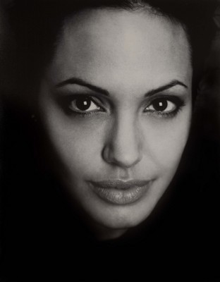Angelina Jolie metal framed poster