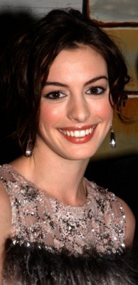 Anne Hathaway wooden framed poster