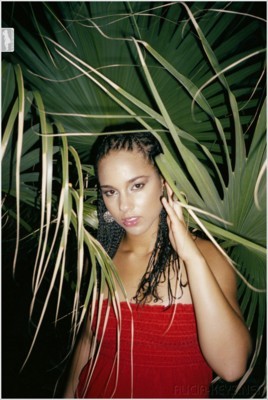 Alicia Keys poster with hanger