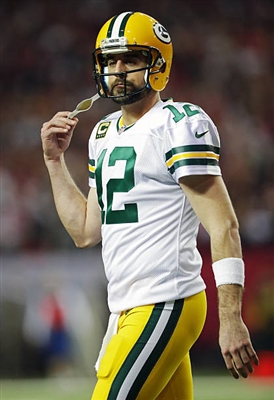 Aaron Rodgers poster with hanger