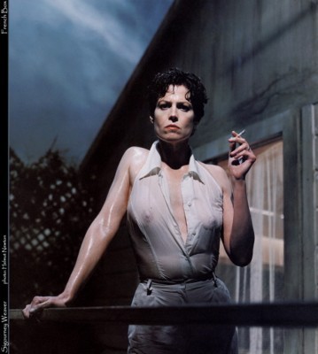 Sigourney Weaver poster with hanger