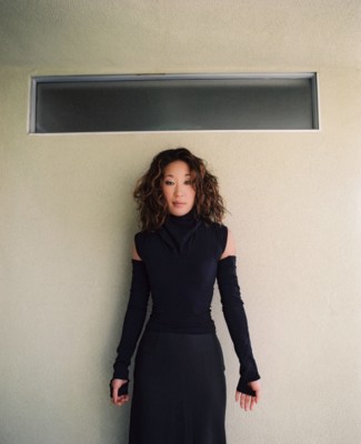 Sandra Oh poster with hanger