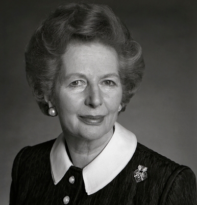 Margaret Thatcher metal framed poster