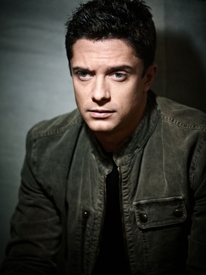 Topher Grace poster with hanger
