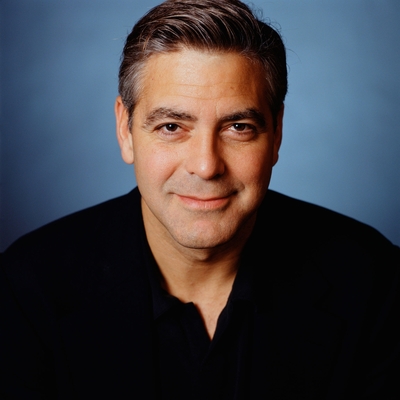 George Clooney wood print