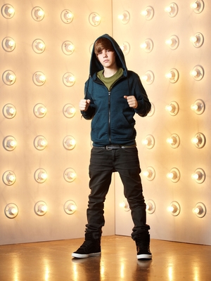 Justin Bieber poster with hanger