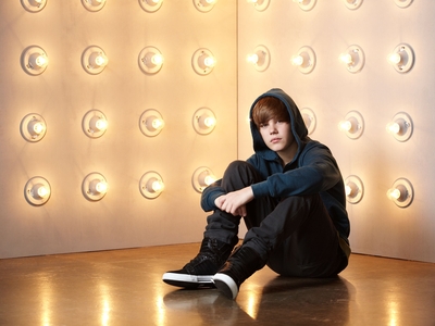 Justin Bieber poster with hanger