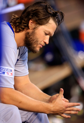 Clayton Kershaw wooden framed poster