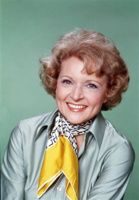Betty White poster with hanger