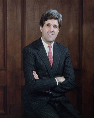 John Kerry wood print
