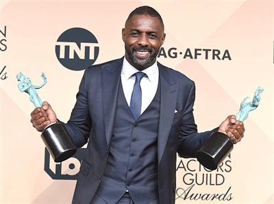 Idris Elba poster with hanger