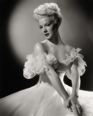 Betty Hutton poster with hanger