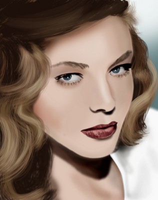 Lauren Bacall canvas poster