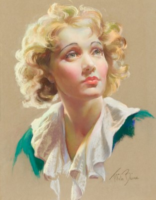 Marlene Dietrich poster with hanger