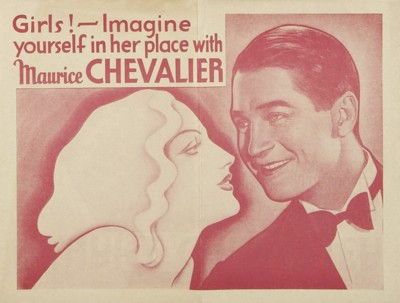 Maurice Chevalier wooden framed poster