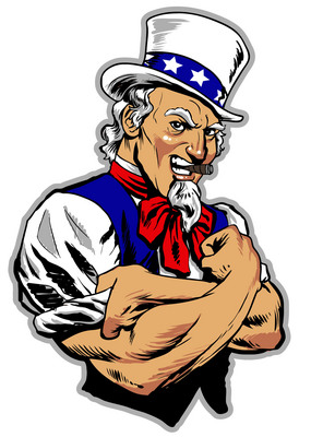 Uncle Sam poster with hanger
