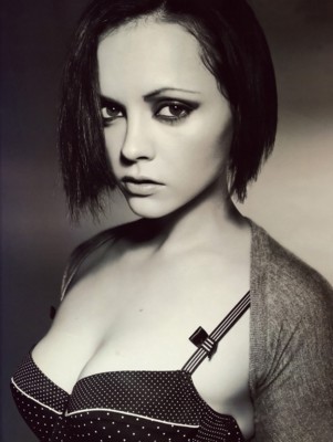 Christina Ricci poster with hanger