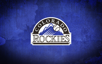 Colorado Rockies poster with hanger