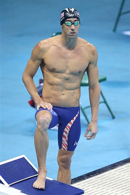 Michael Phelps poster with hanger