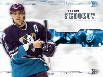 Sergei Fedorov poster with hanger