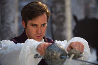 Armie Hammer poster with hanger