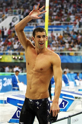 Michael Phelps poster with hanger