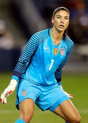 Hope Solo poster with hanger