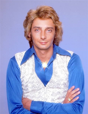 Barry Manilow wooden framed poster