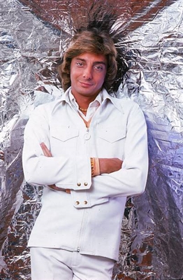 Barry Manilow poster with hanger