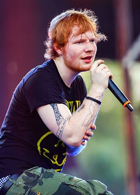 Ed Sheeran poster with hanger