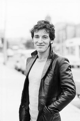 Bruce Springsteen poster with hanger