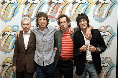 The Rolling Stones wood print