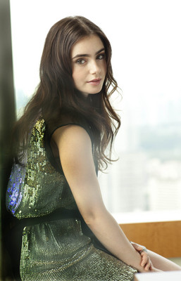 Lily Collins pillow