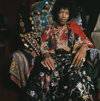 Jimi Hendrix poster with hanger