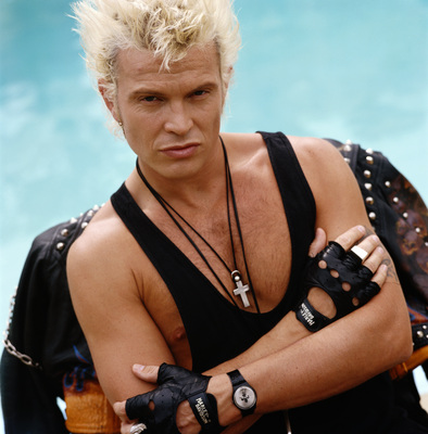 Billy Idol poster with hanger