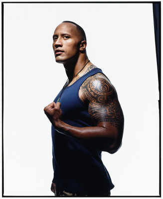 Dwayne The Rock Johnson poster with hanger