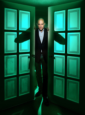 Mark Strong poster with hanger