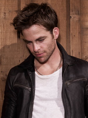 Chris Pine poster with hanger