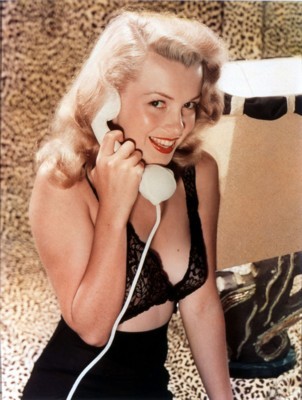 Marilyn Monroe poster with hanger