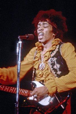 Jimi Hendrix poster with hanger