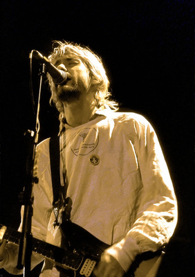 Kurt Cobain poster with hanger