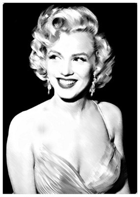 Marilyn Monroe wood print