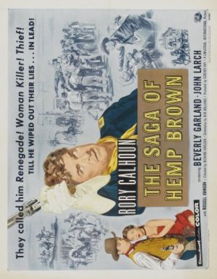 The Saga of Hemp Brown movie poster (1958) wooden framed poster