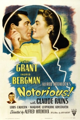 Notorious movie poster (1946) poster with hanger