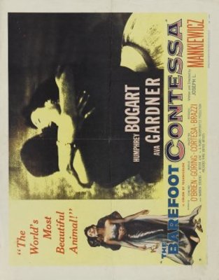 The Barefoot Contessa movie poster (1954) metal framed poster