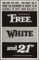 Free, White and 21 movie poster (1963) Longsleeve T-shirt #1158588