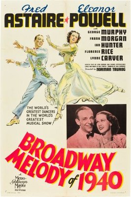 Broadway Melody of 1940 movie poster (1940) wood print