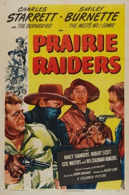 Prairie Raiders movie poster (1947) wood print